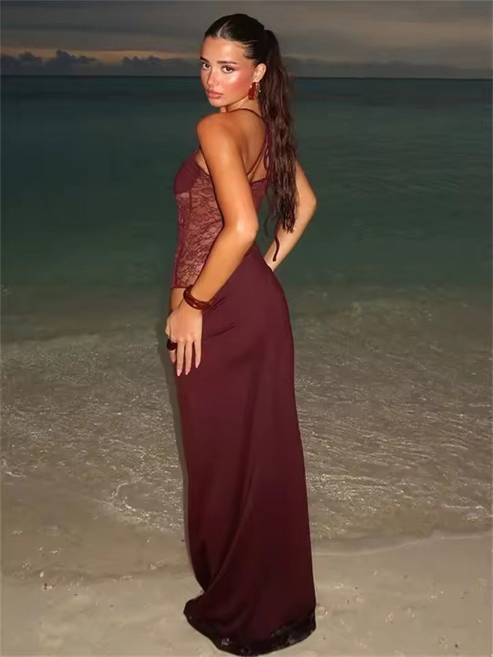 Velvet Flame Gown